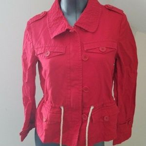 Talbots Women Red Jacket Petite Size 6